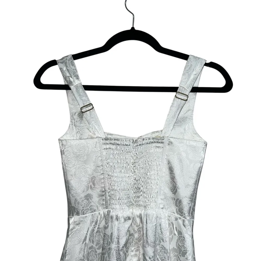 NEW NWOT Show Me Your Mumu Nina Corset Midi Dress White Rose Satin - Image 6