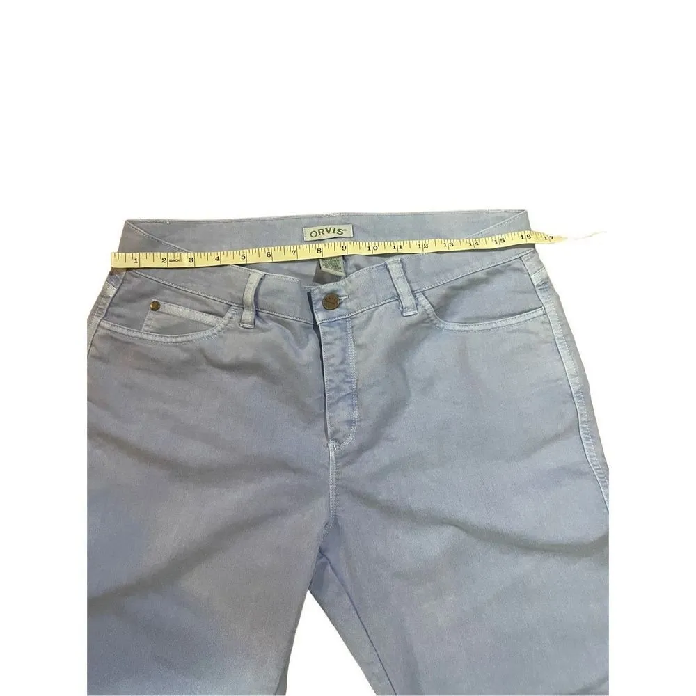 Orvis blue denim mid rise straight leg jeans size 12 - Image 5