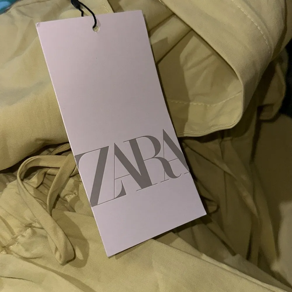 ZARA Voluminous COTTON POPLIN WIDE LEG JUMPSUIT IN Pistachio Bloggers Fave M - Image 11