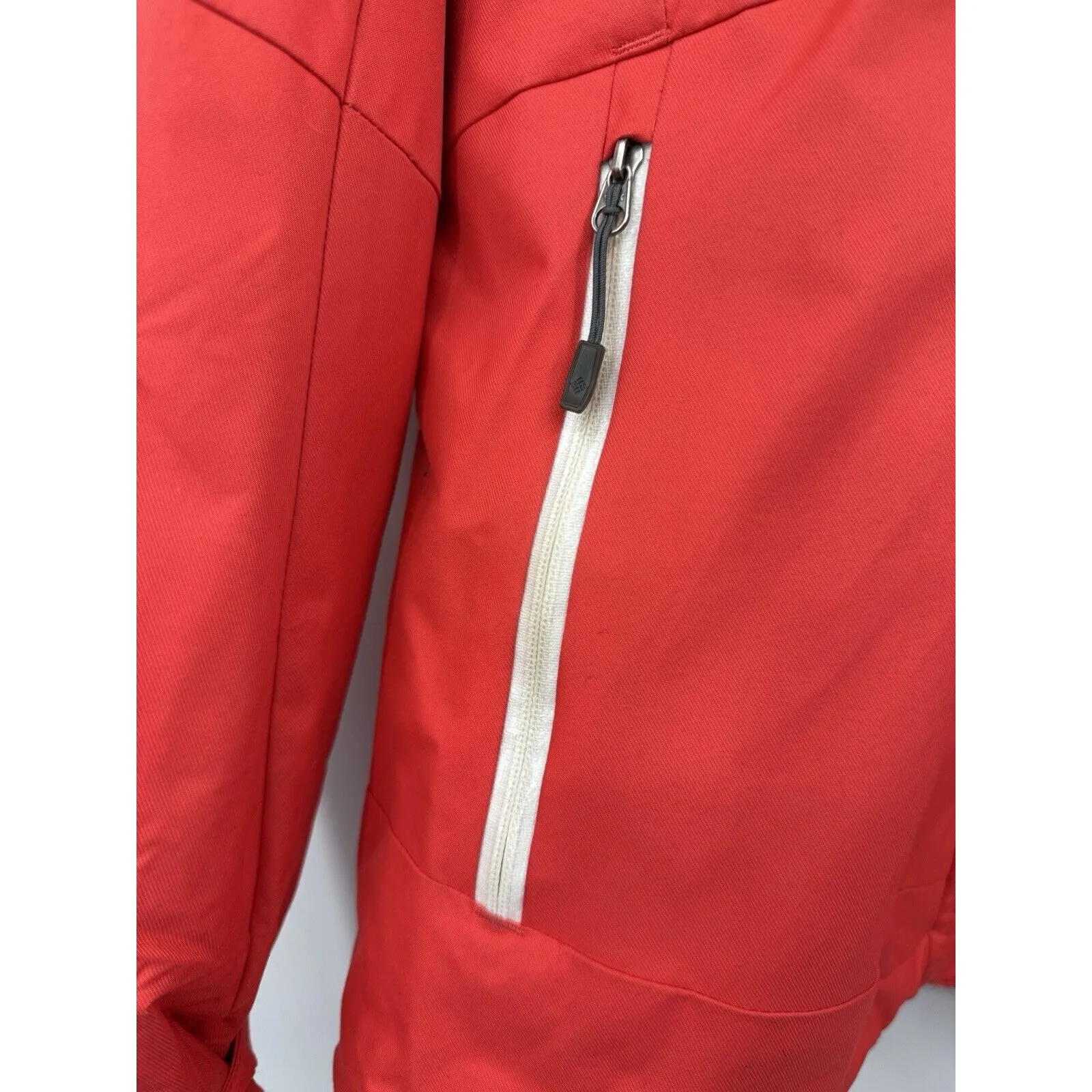 Columbia‎ Sportswear Womens Powderhouse II Jacket Bright Pink w Grey Lining Sz L - Image 3