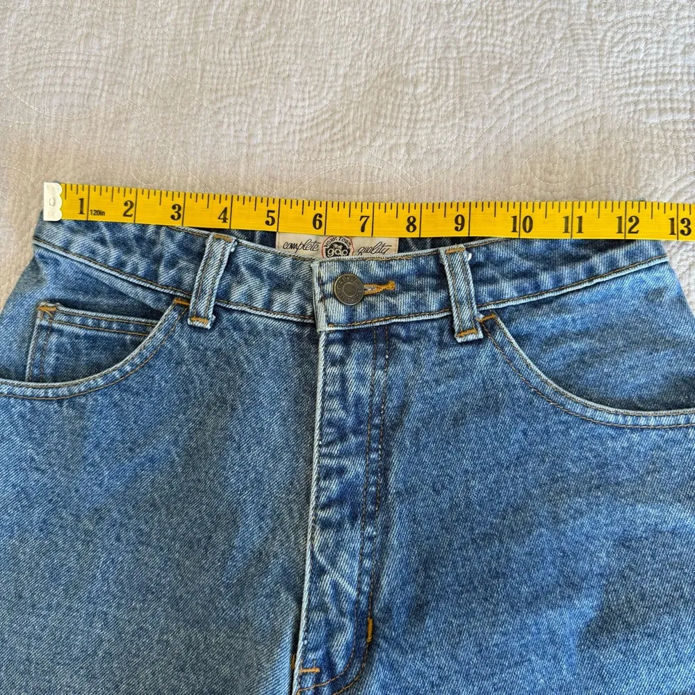 Vintage Gap Jeans 100% Cotton Ankle Zip High Rise 7/8 Fits 0 Tapered Leg Mom 80s - Image 8