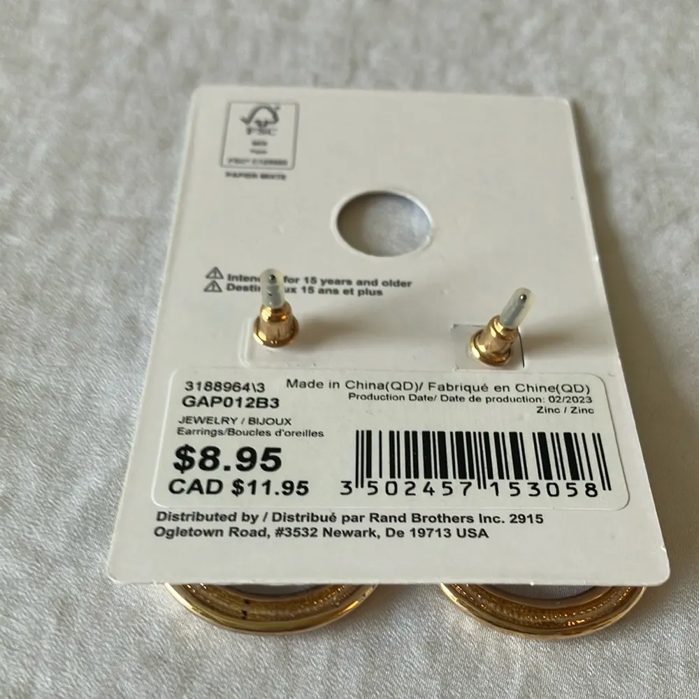 GAP: Gold Tone Teardrop Earrings - Image 2