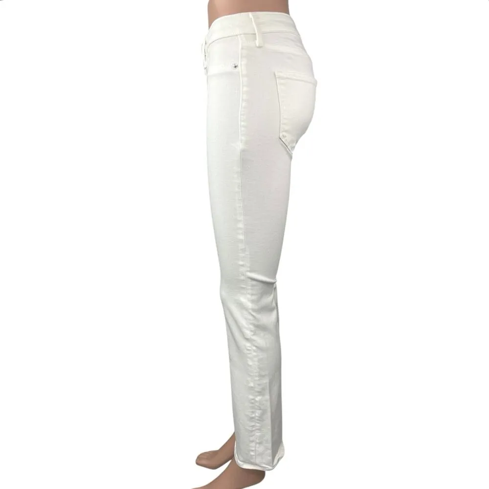 Abercrombie & Fitch Harper White Skinny Bootcut Flared Denim Jeans Pants Size 0 - Image 2