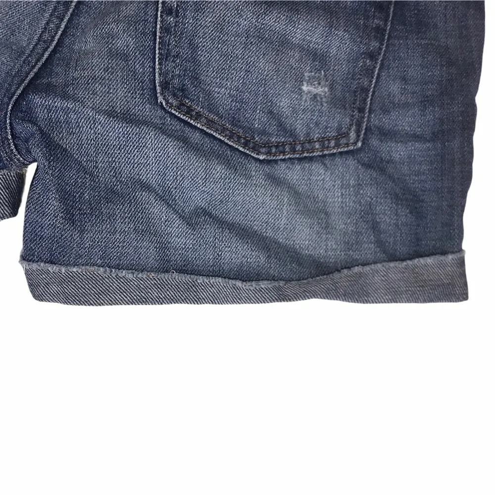 J. Crew Medium Blue Denim Wash Cuffed Jean Shorts - Image 8