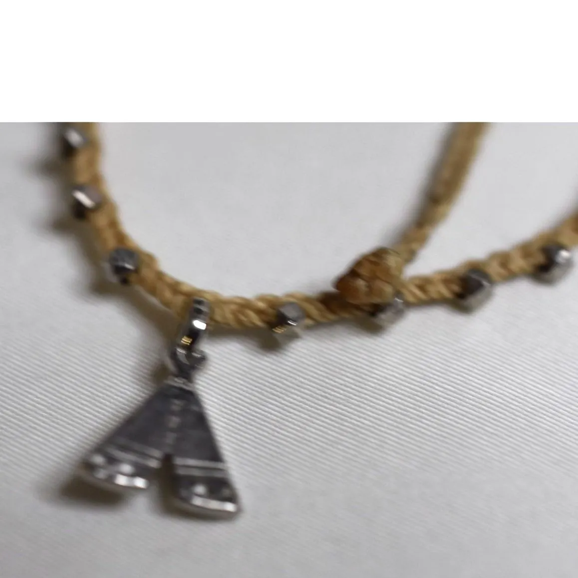 Pura Vida 3 Woven Blue/Tan String Adj. Charm 5"-10" Unisex Casual Bracelets - Image 2