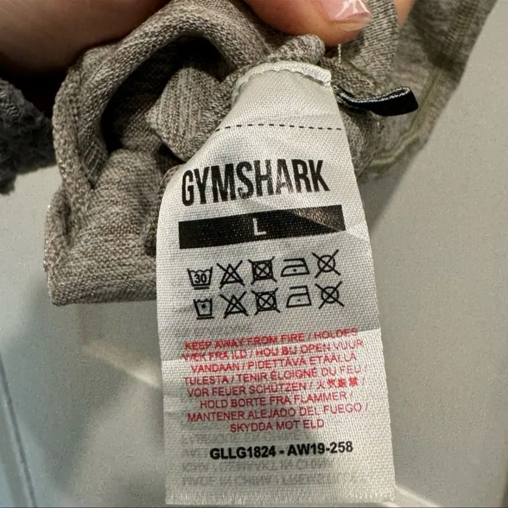Gymshark Gray Flex High Waisted Leggings - Size Large - Image 4