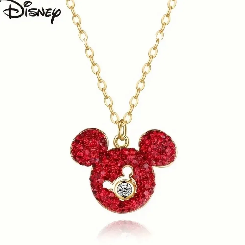 Red Mickey Mouse Head Necklace NWT - Image 6