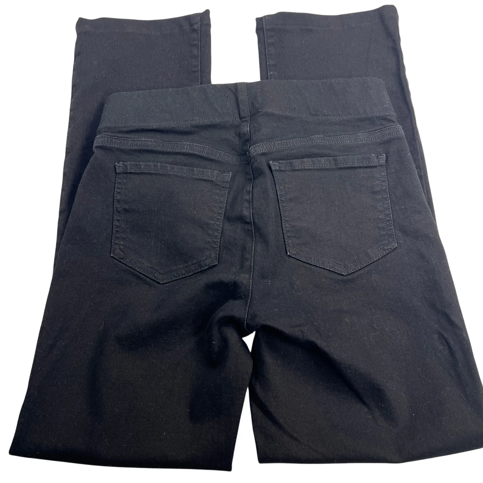 NYDJ Pull On Marilyn Straight Jeans Black Wash Stretch Denim Lift & Tuck Size 2 - Image 2