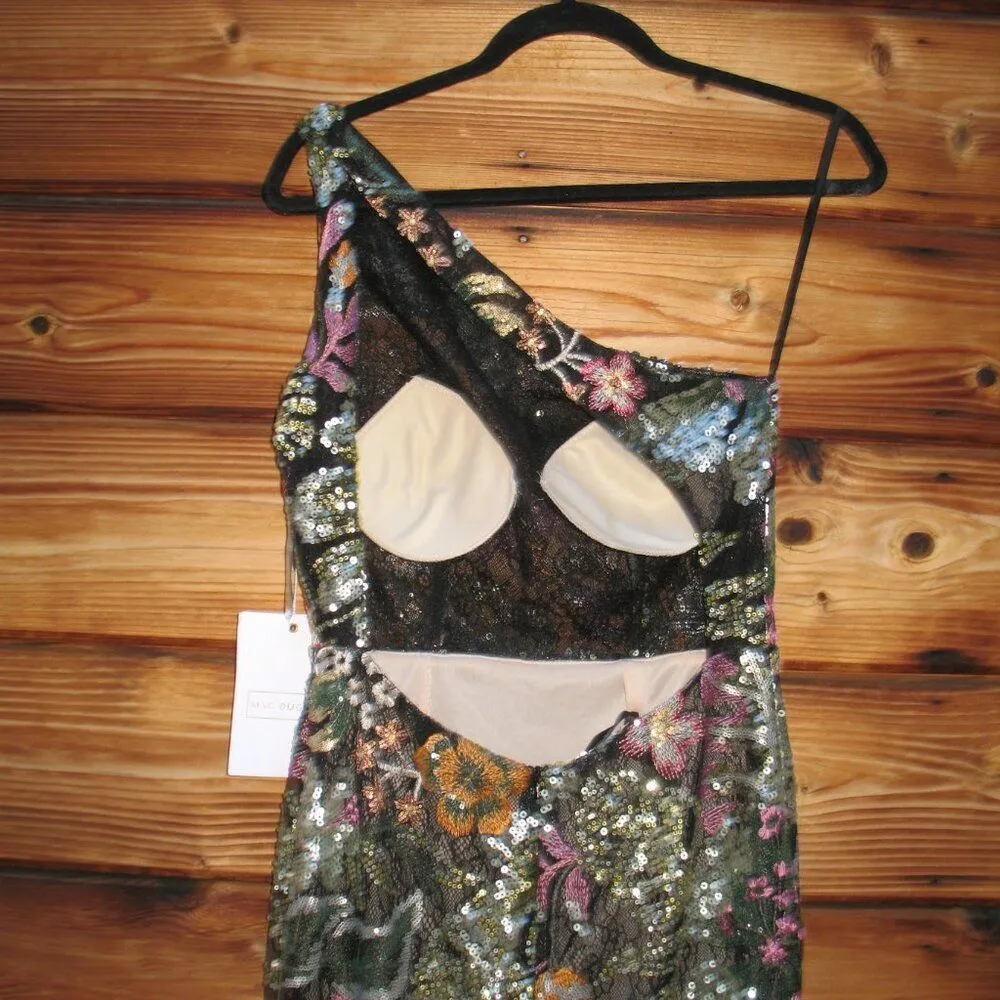 Mac Duggal 49574 Embellished Floral One Shoulder Gown Dress - Image 14