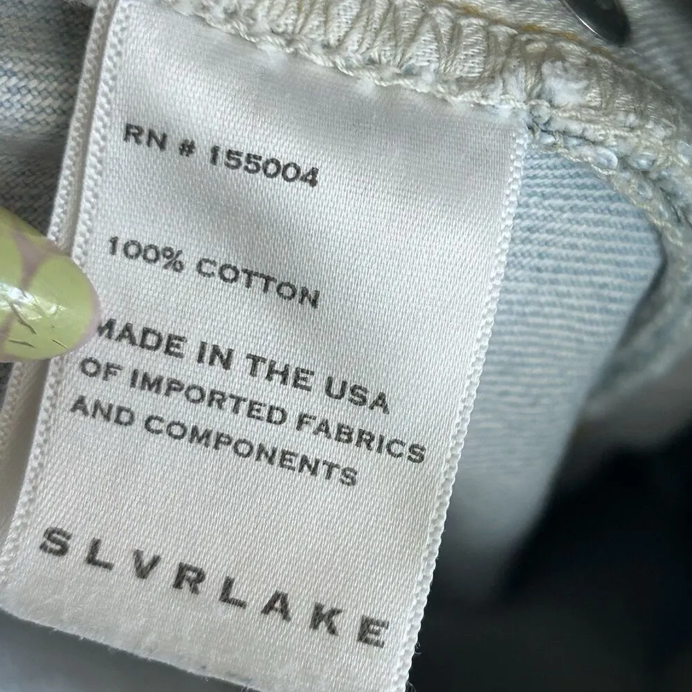 Slvrlake London Jeans Women's 25 Light Wash in Love Hurts Blue Distressed - Image 8