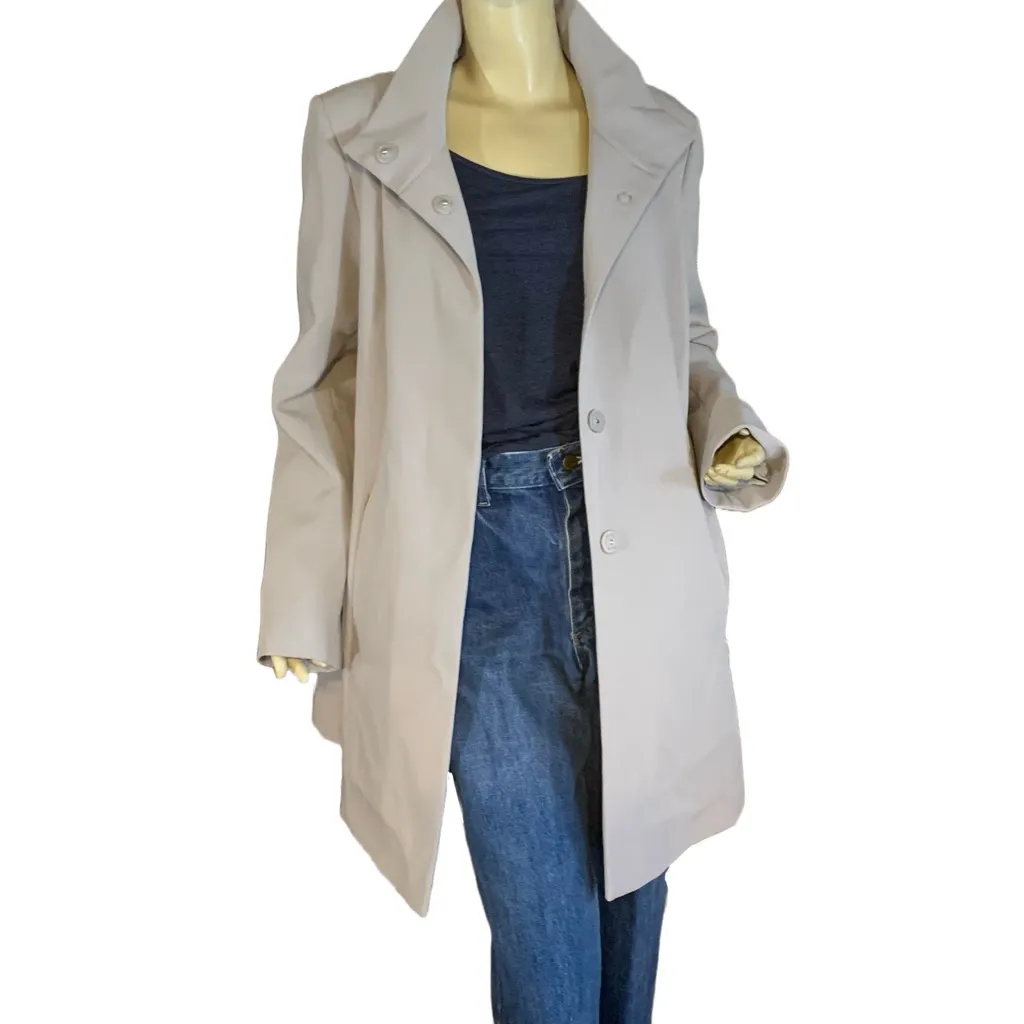 LAUREN RALPH LAUREN GRAY HIGH NECK SWING STYLE JACKET (L) - Image 8