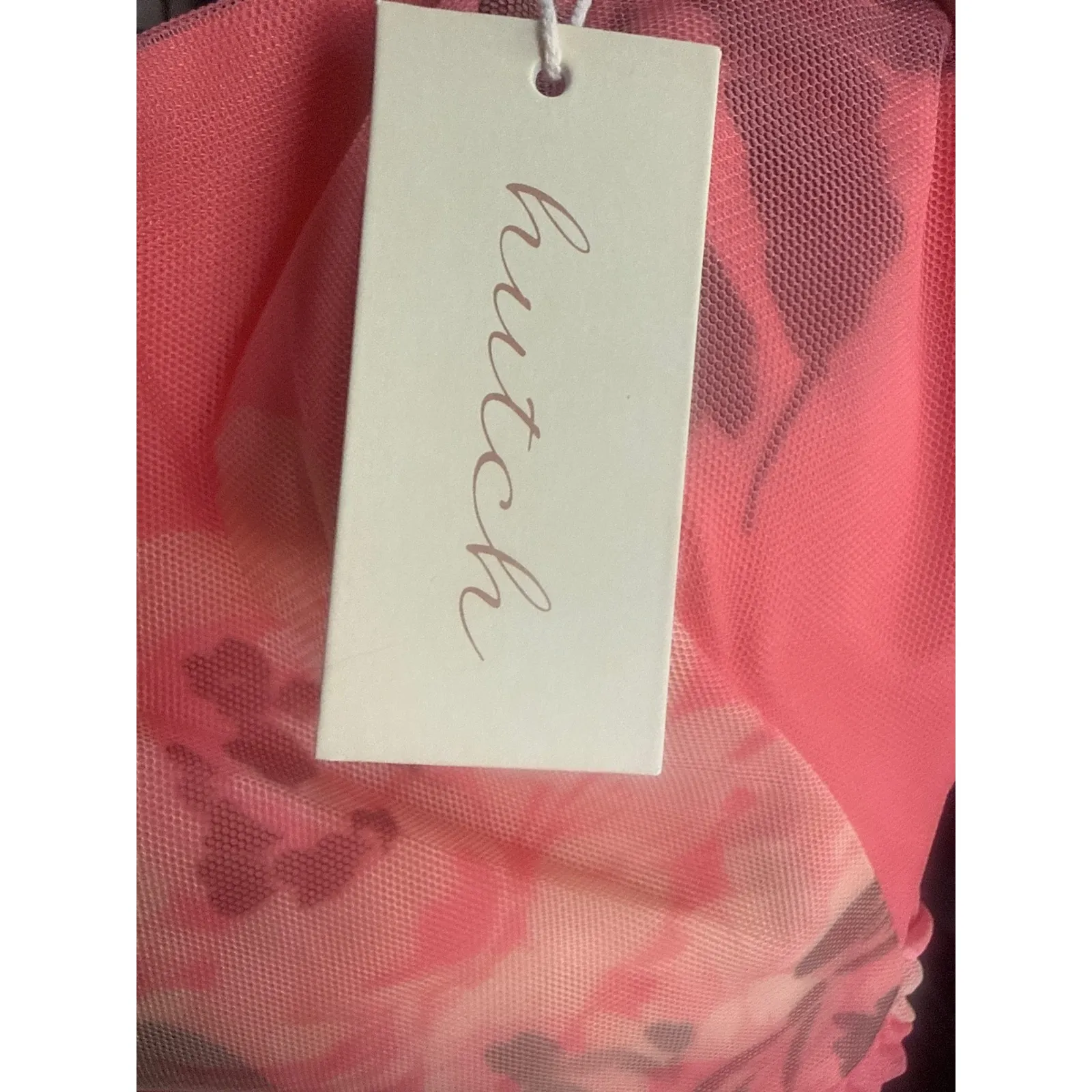 NWT Hutch Costella Strapless Pleated Floral Tulle Midi Dress Sz 6 $398 - Image 5