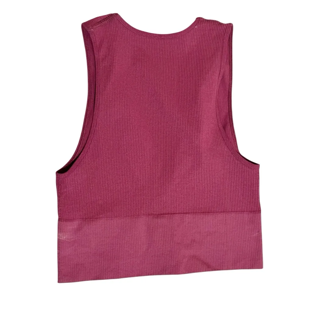 Urban Outfitters Out From Under Seamless Ribbed Deep V-Neck Cropped Top size L - Image 3