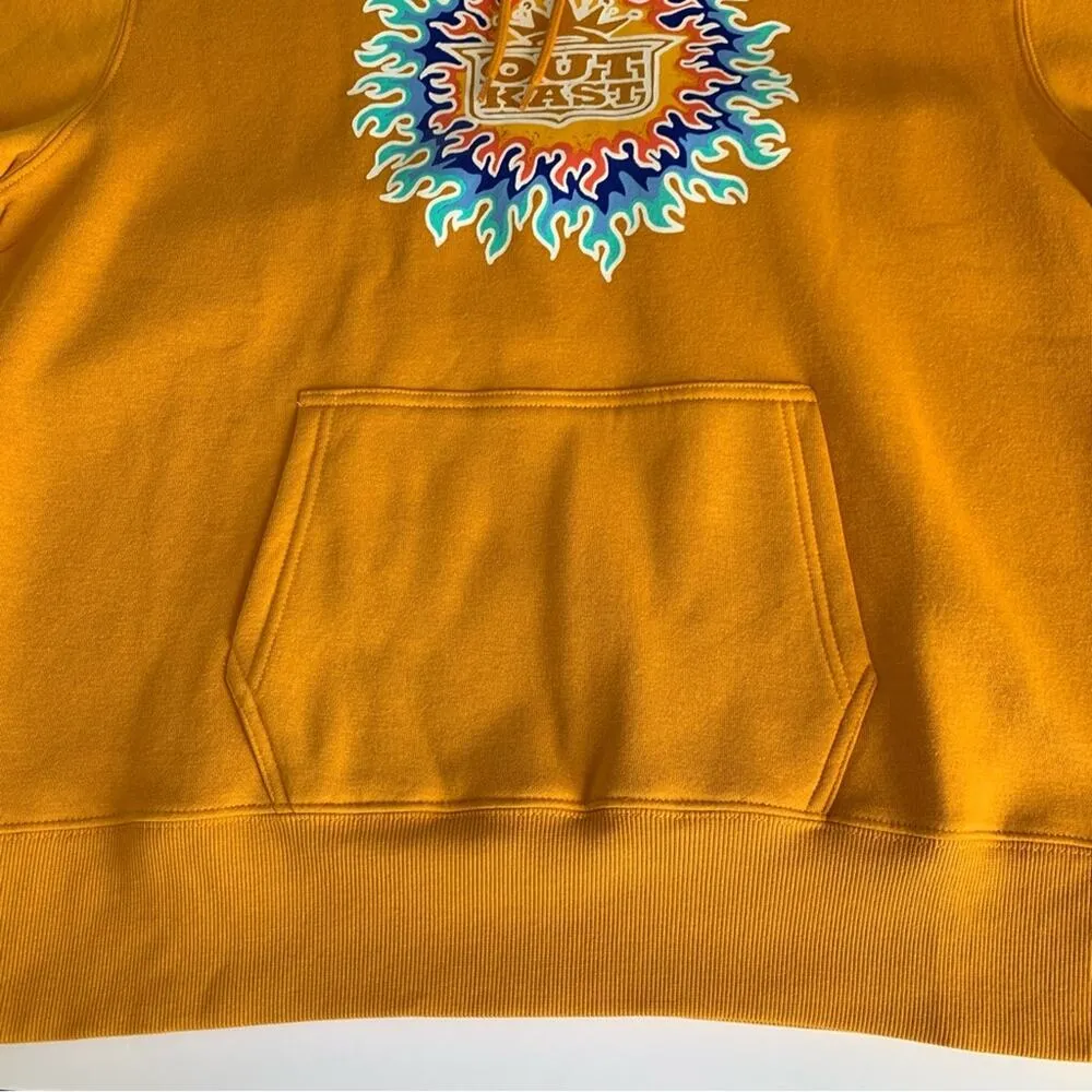 Urban Outfitters Outkast Orange Flame Oversized Hoodie Sweatshirt S/M - Image 7