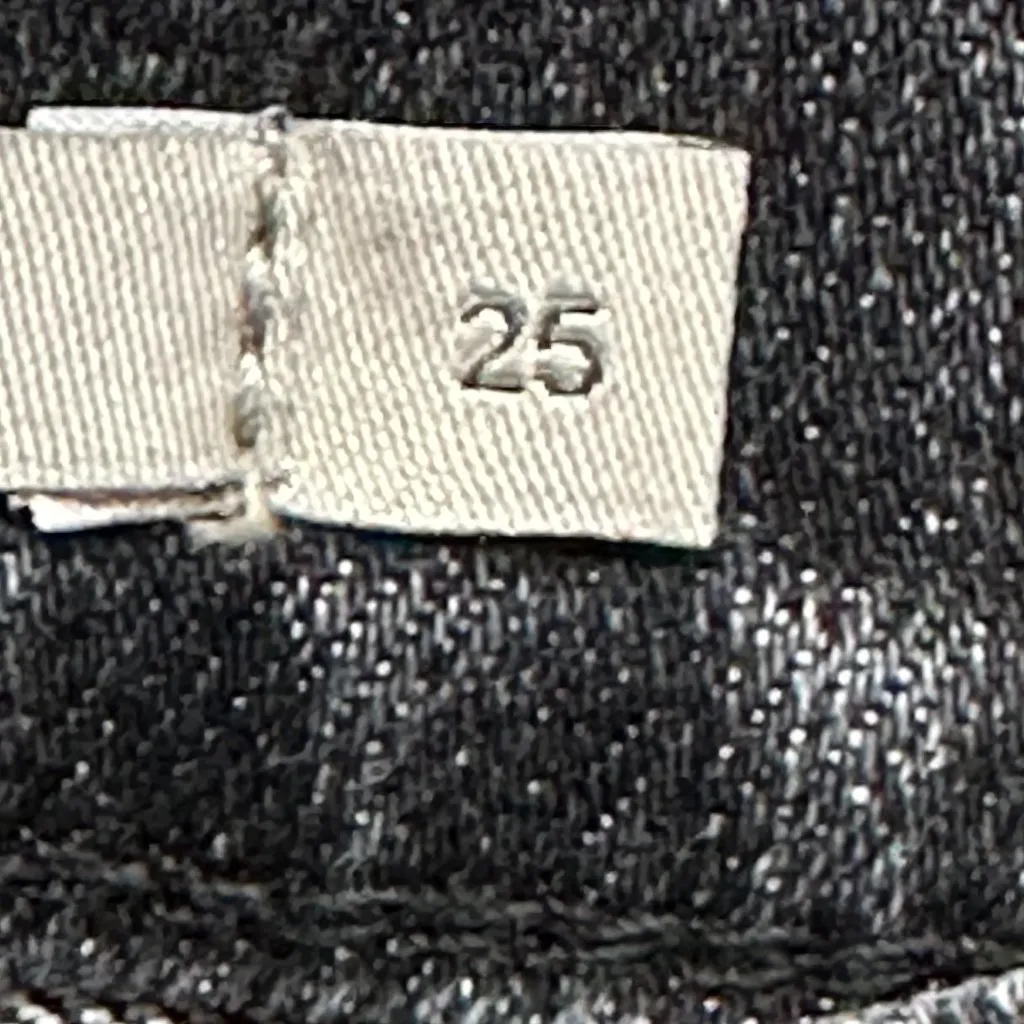 Hudson Nico Mid Rise Straight Inseam Split Black Star Denim Jeans Size 25 NWT - Image 7