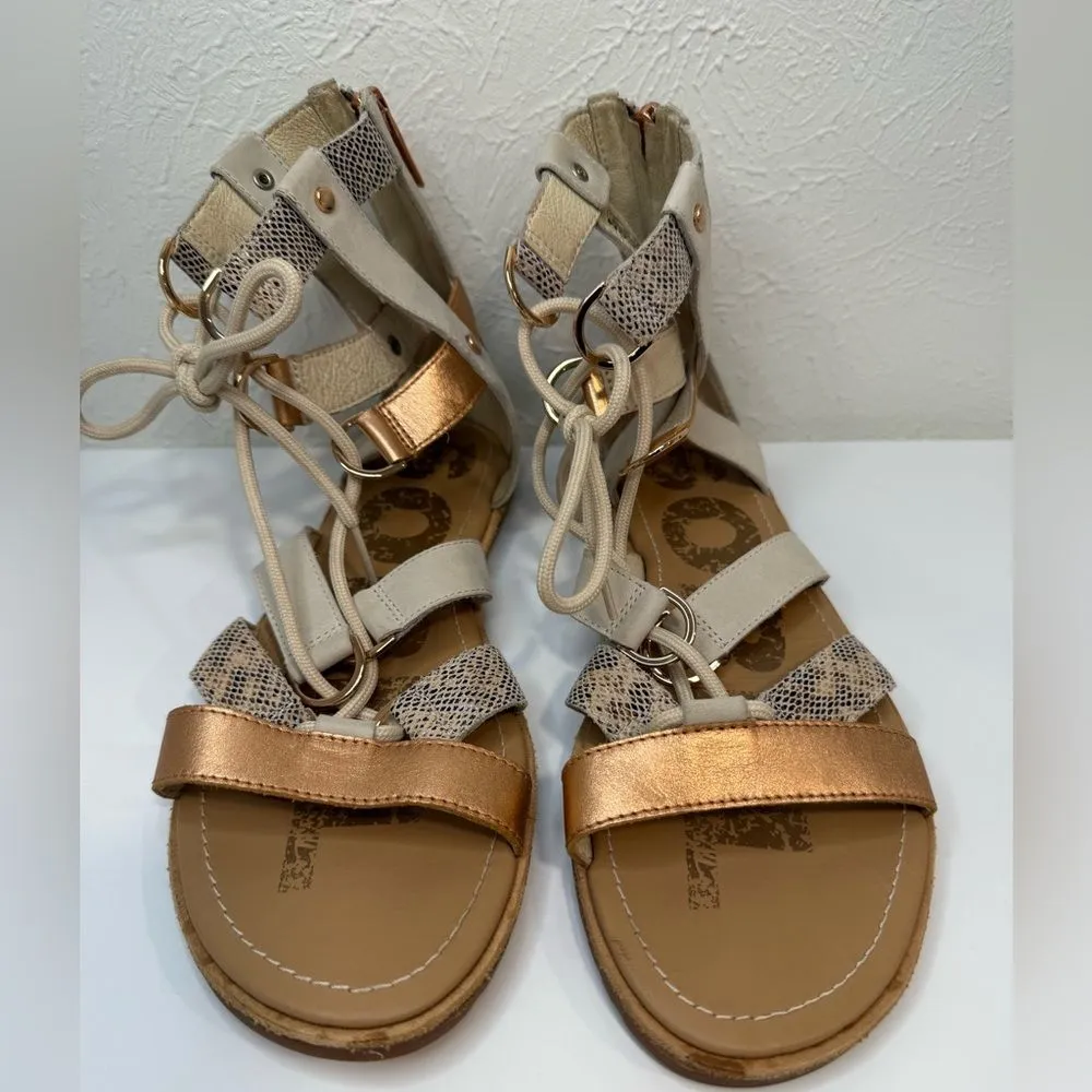Sorel Ella Gladiator Lace-Up Sandals Women’s Size 8 Natural EUC - Image 6