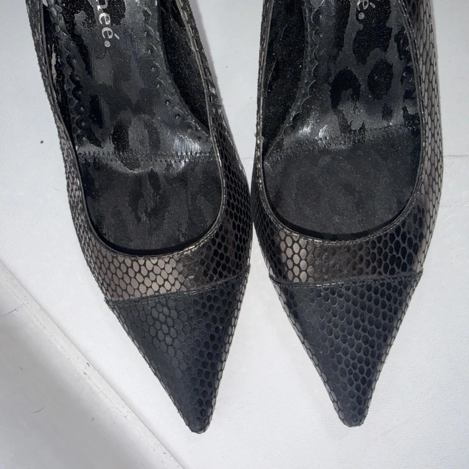 J. RENEE Casual Dress Black Point Heels Slingback Classy Timeless Shoes Size 8.5 - Image 15