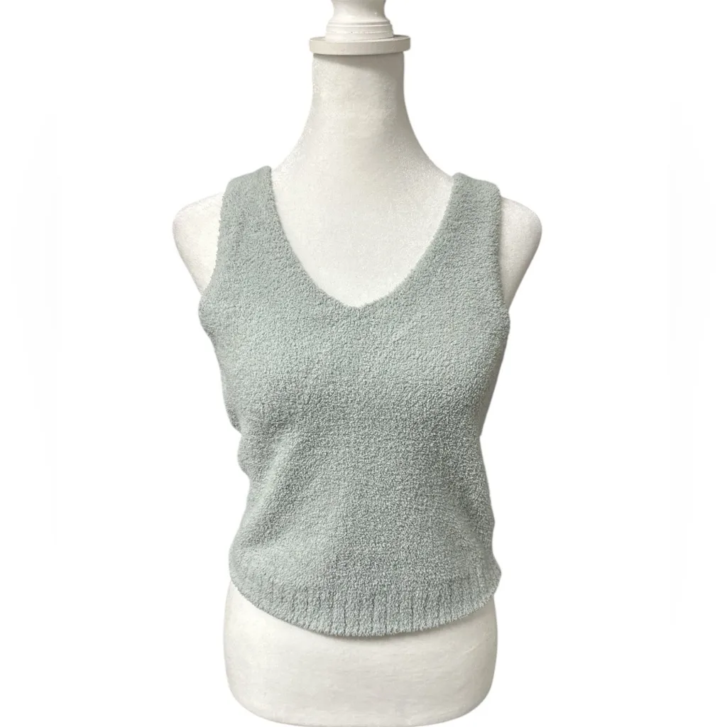 UGG Sage Knit Cropped Fuzzy Cozy Tank - Image 2