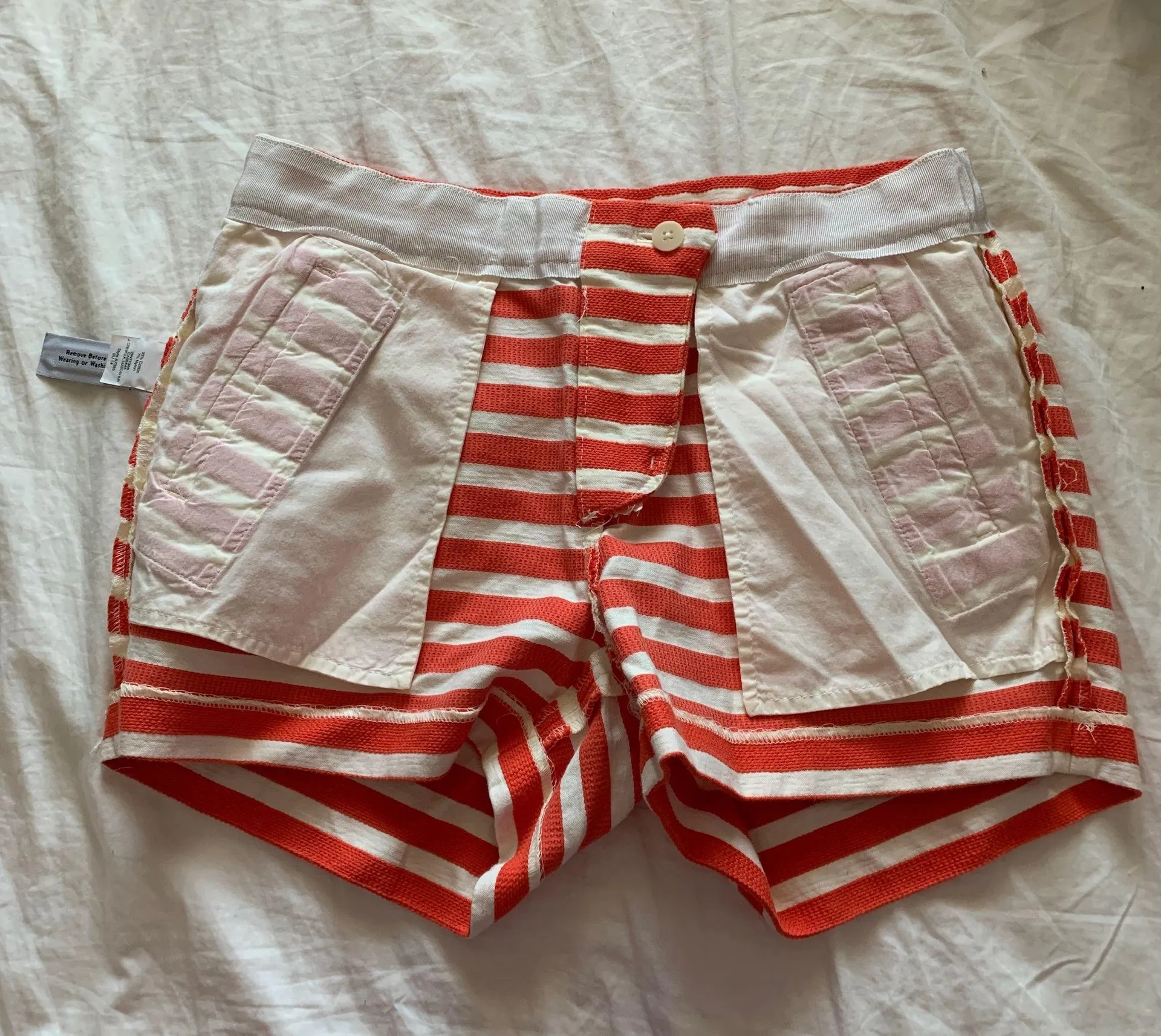 J. Crew Orange and White Striped Shorts - Image 10