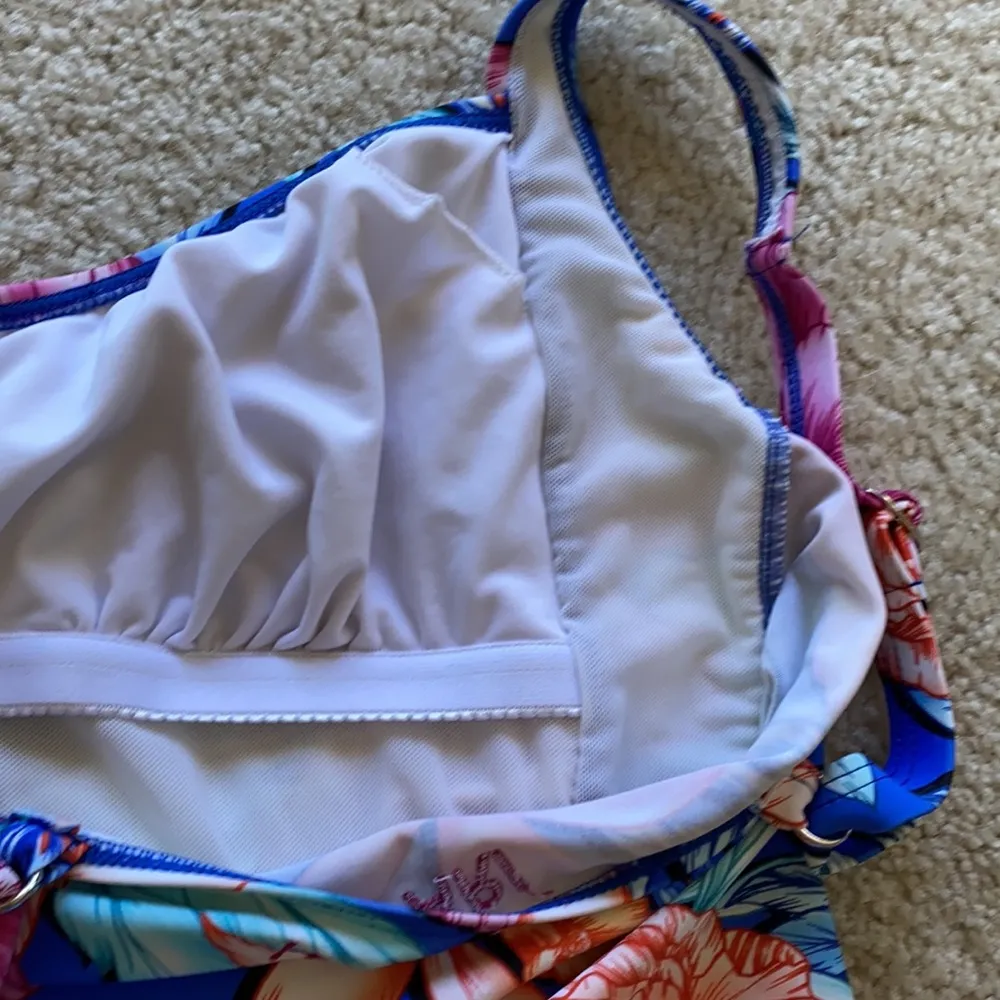 Hapari slimming swim tankini top tropical print Size L - Image 5