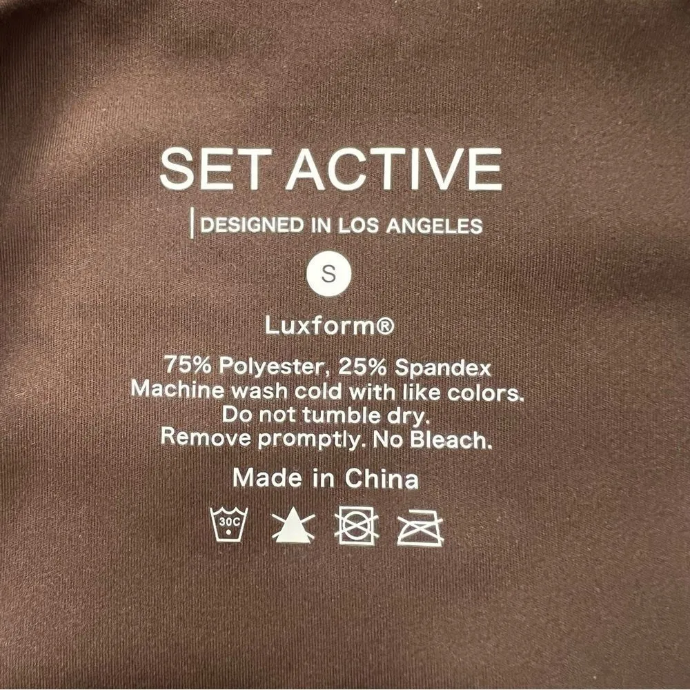 SET Active Luxform Leggings Coco Brown Size Small Leggings Luxury Active Tights - Image 5