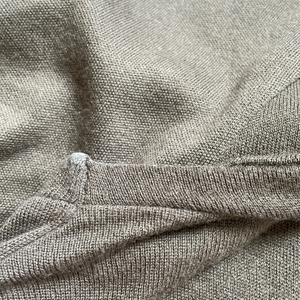 Banana Republic pleated knit gray wool blend sweater dress - Image 7