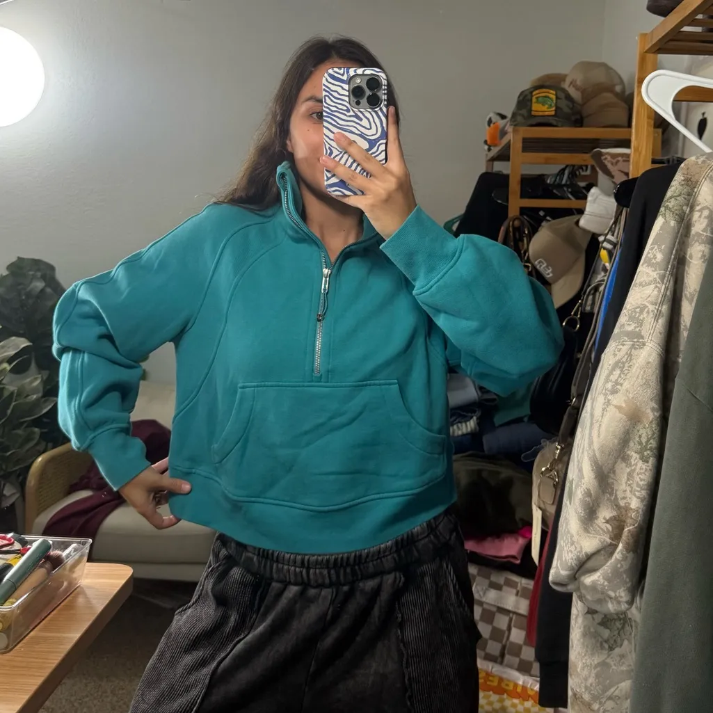 Lululemon Scuba Oversized Funnel Neck Half Zip Size XS/S - Image 5