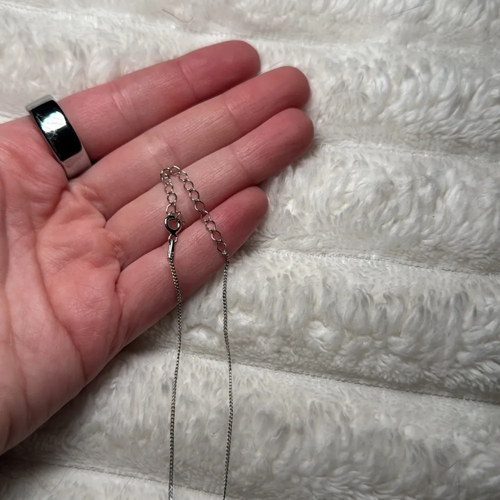 Trendy Jumbo Letter A Necklace Silver - Image 3