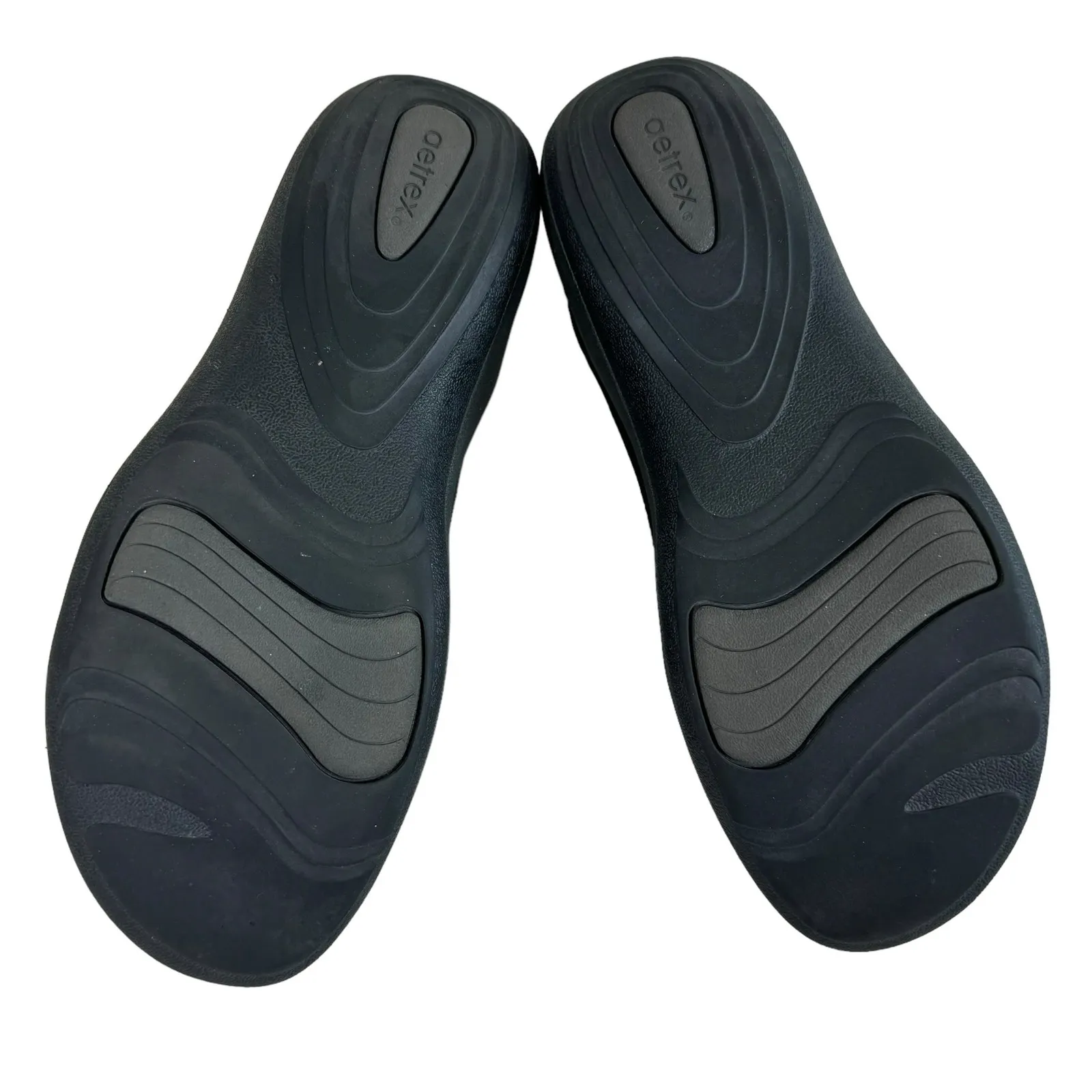 Aetrex Black Leather Upper Monk Strap Hook & Loop Comfort Shoes Size 7.5 8 - Image 5