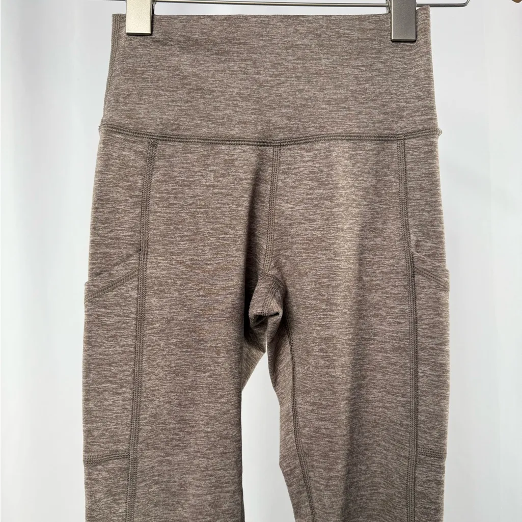Offline by Aerie The‎ Hugger Hi Rise Pocket Leggings in Heather Brown Size XS - Image 4