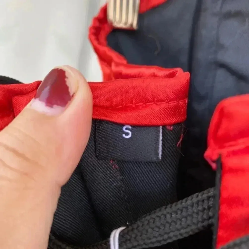 Lavish Red Satin Corset Romper sz small - Image 10