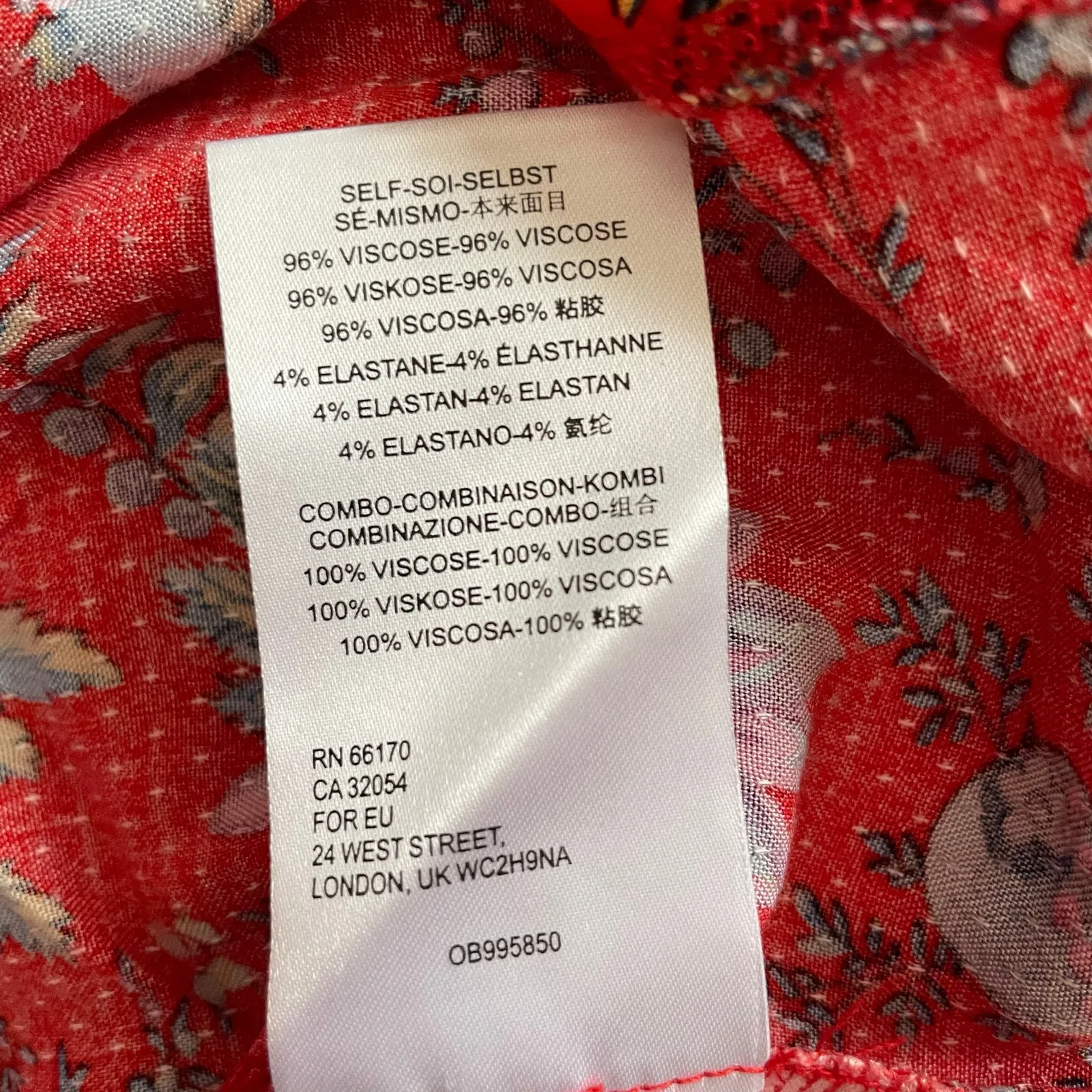 Anthropologie Maeve Blouse Floral Print Short Sleeve Size Small - Image 9