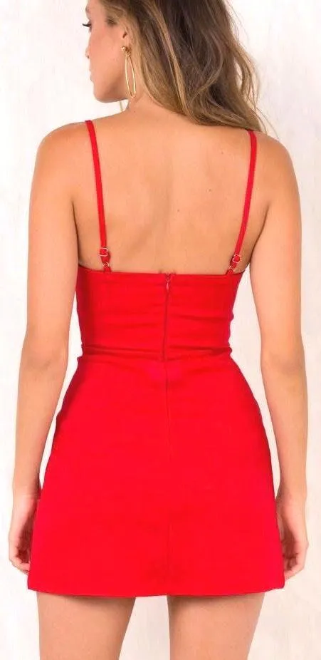 Princess Polly Red Mini Dress - Image 3