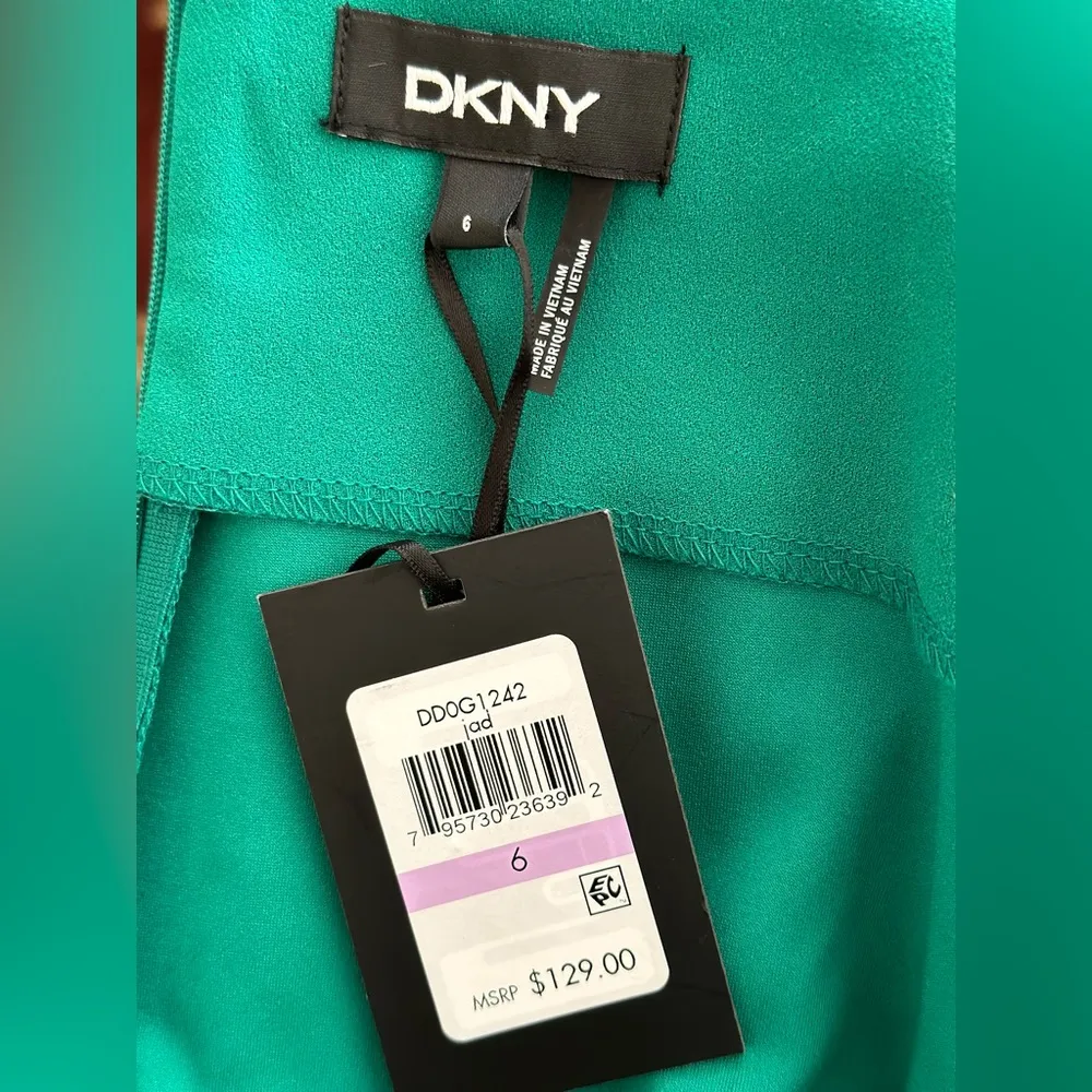 Long Sleeve Drape Dress w/ Metal Plate - Image 7