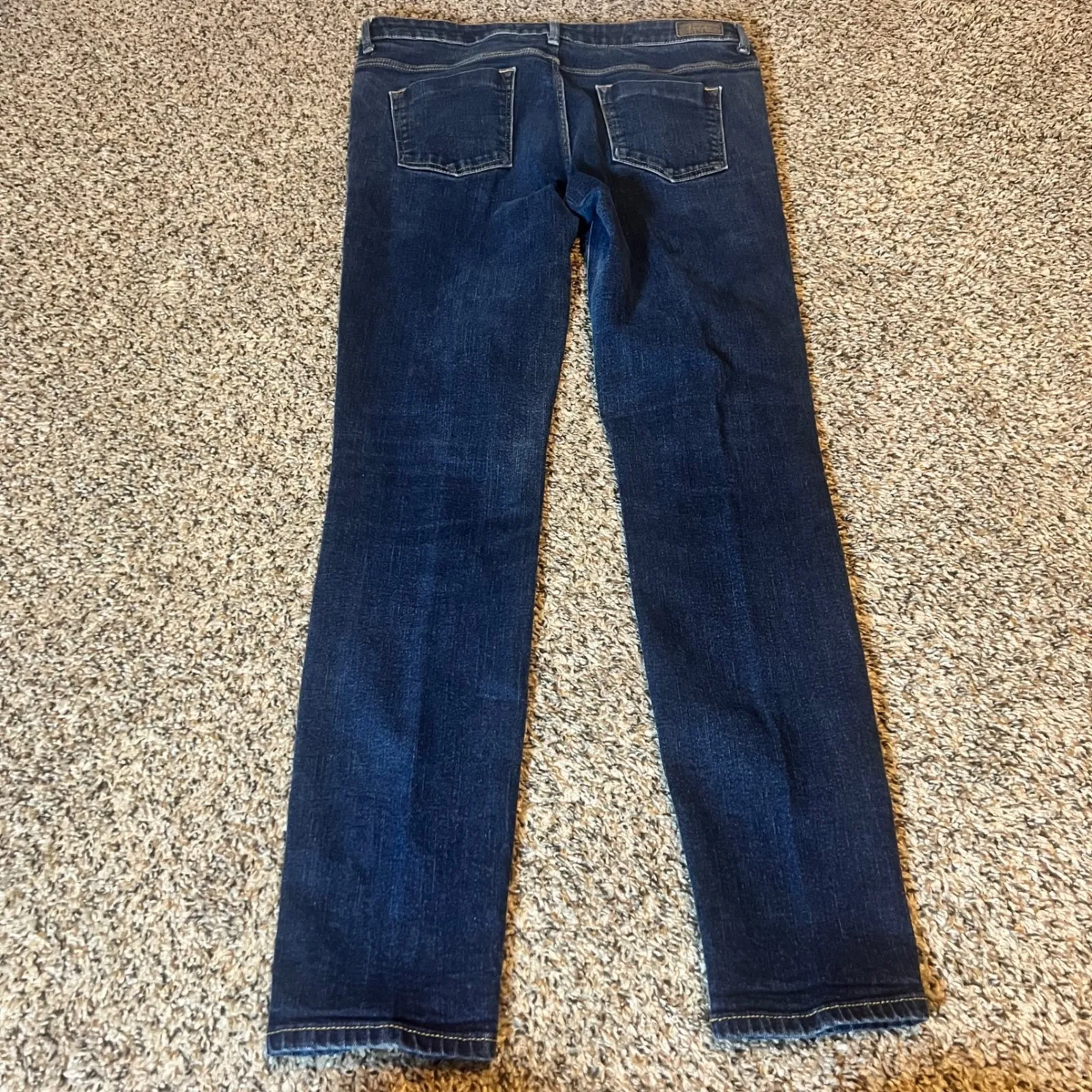 ZARA Trafaluc Dark Wash Slim Fit Jeans Women Size 10 Cotton Elastane - Image 8