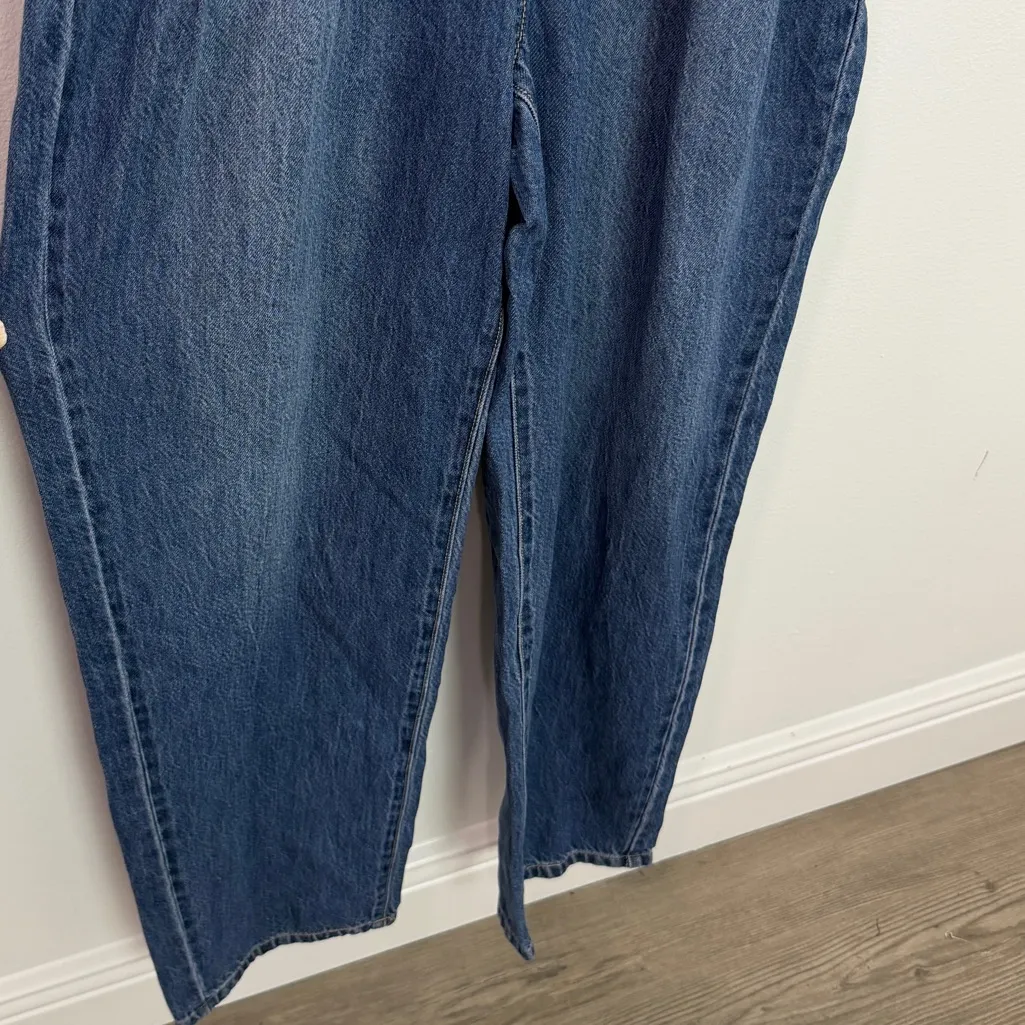 Madewell Pleated Barrel Leg Jumpsuit in Baywood Wash Airy Denim Edition NWT 2 - Image 8