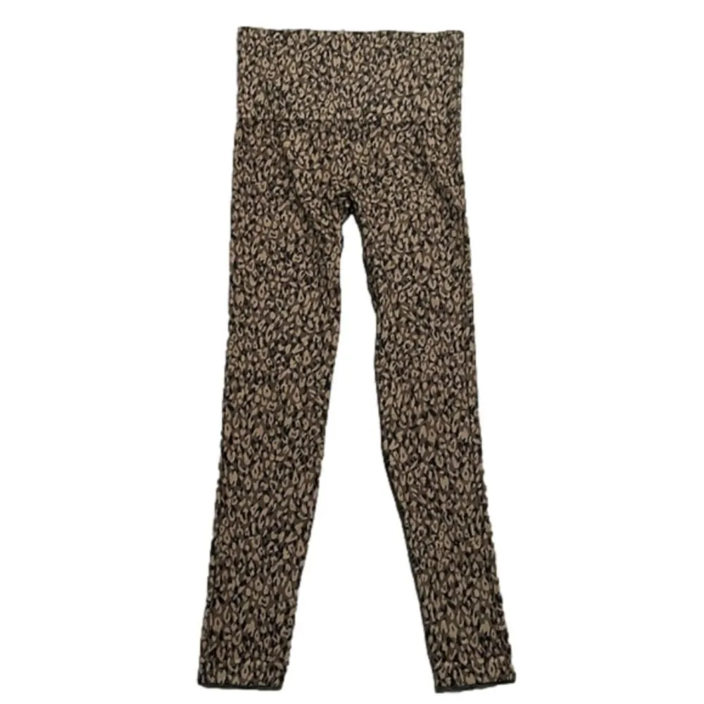 SPANX NWOT Look at Me Now Leggings mini leopard black brown tan leggings - S/P - Image 3
