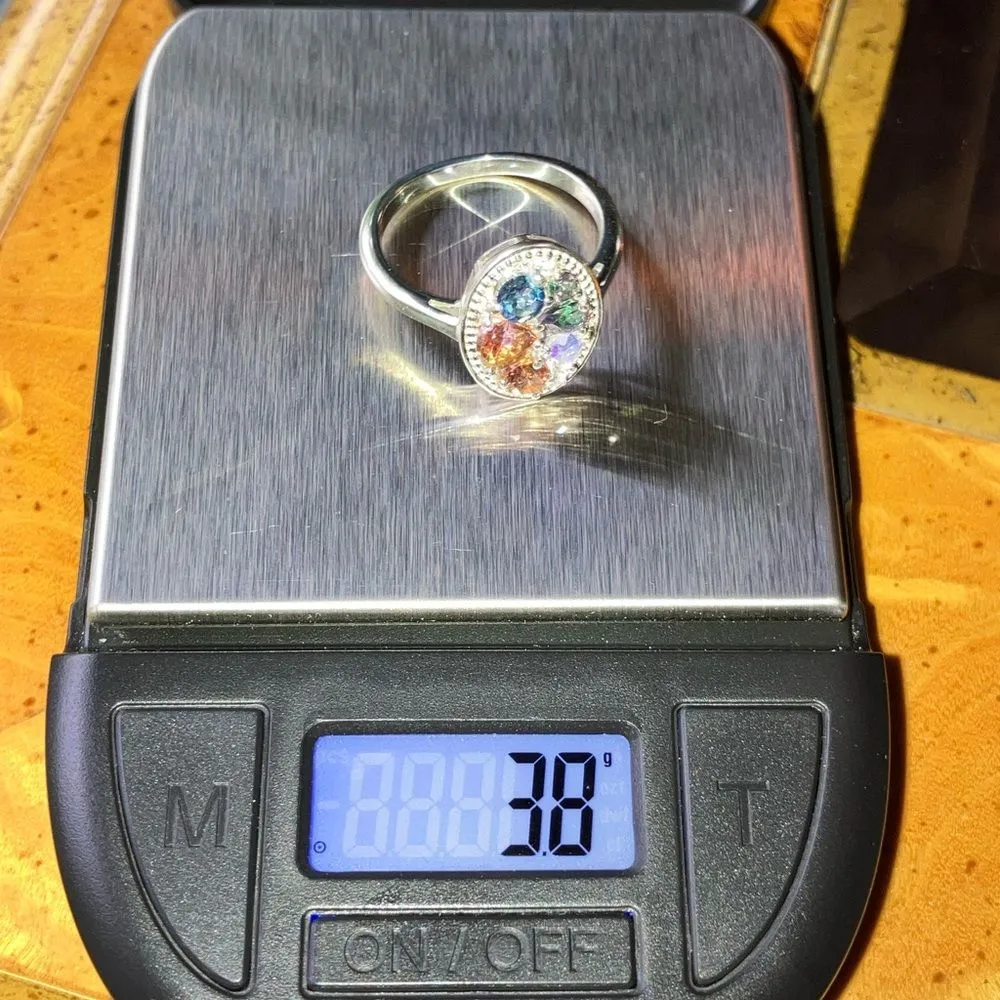 Multicolor Mystic Topaz Sterling Silver Ring Size 9.25 Blue - Image 9