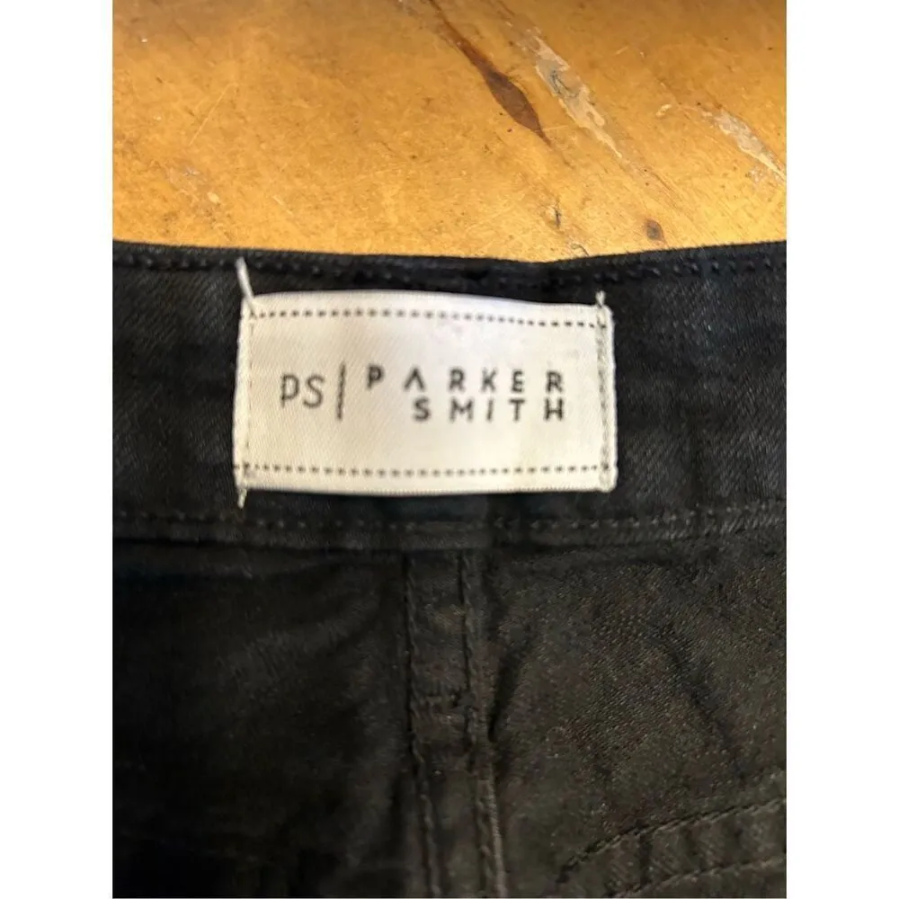Parker Smith Black Raw Hem Skinny Denim Jeans Size 31 (0527) measurements 36” wa - Image 7