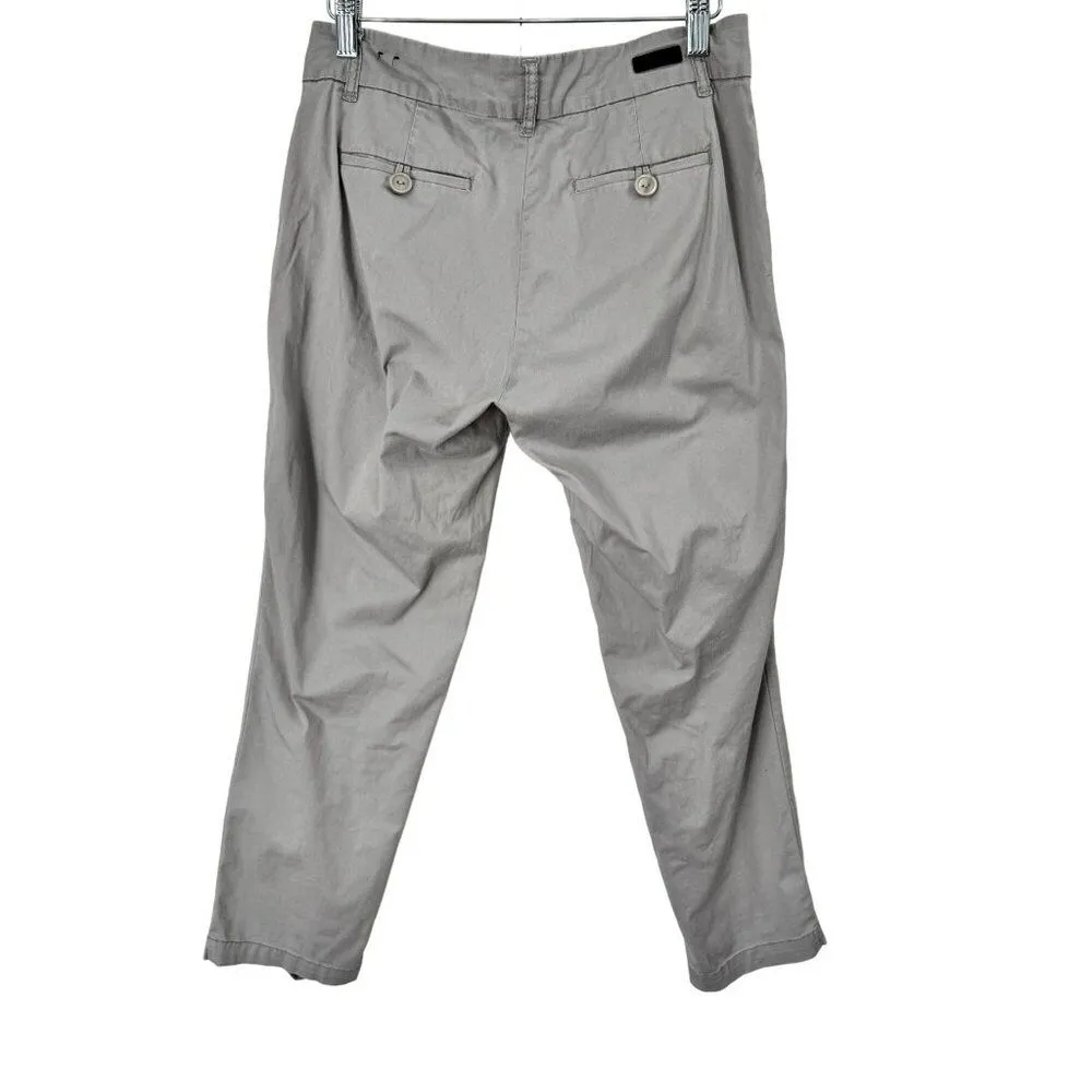 Kut From The Kloth Pants Womens Size 4 Gray Taylor‎ Crop Trouser Slim Fit Khaki - Image 4