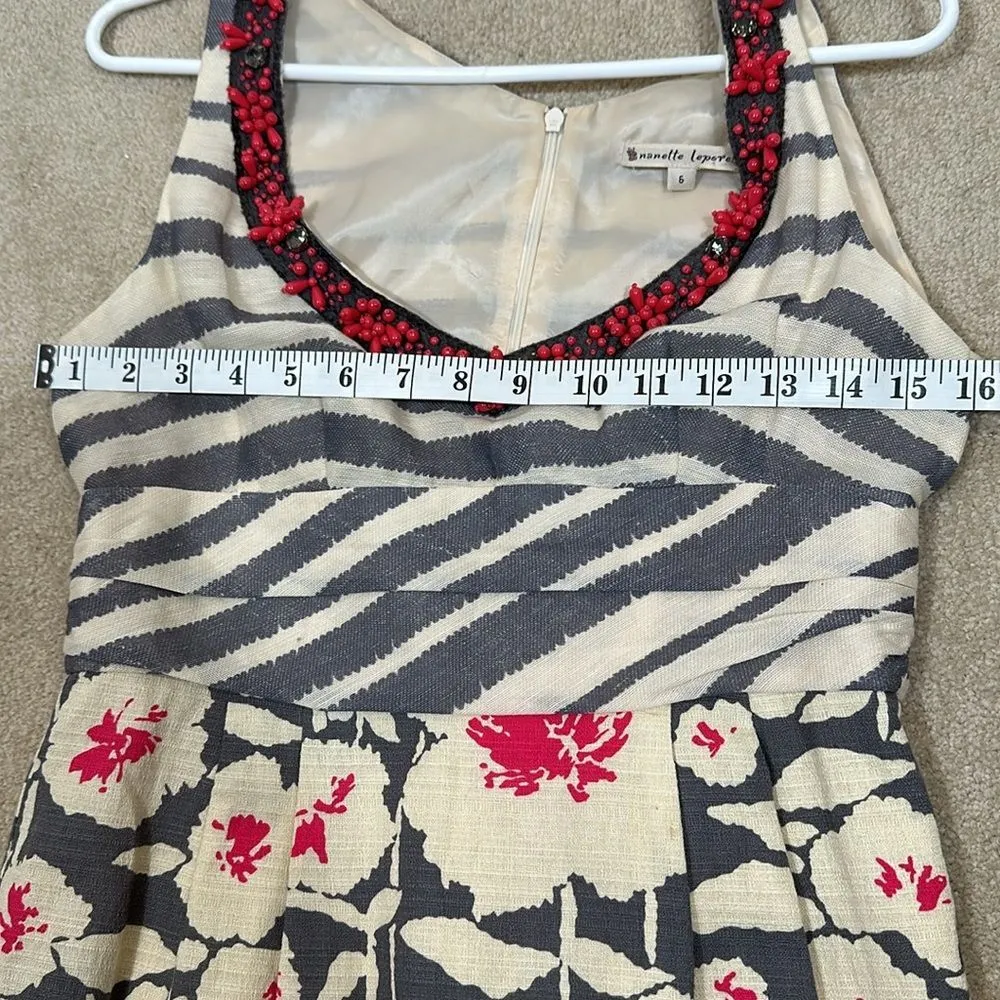 Nanette Lepore Anthropologie Floral As Seen On Celebrity Women Dress Size 6 - Image 9