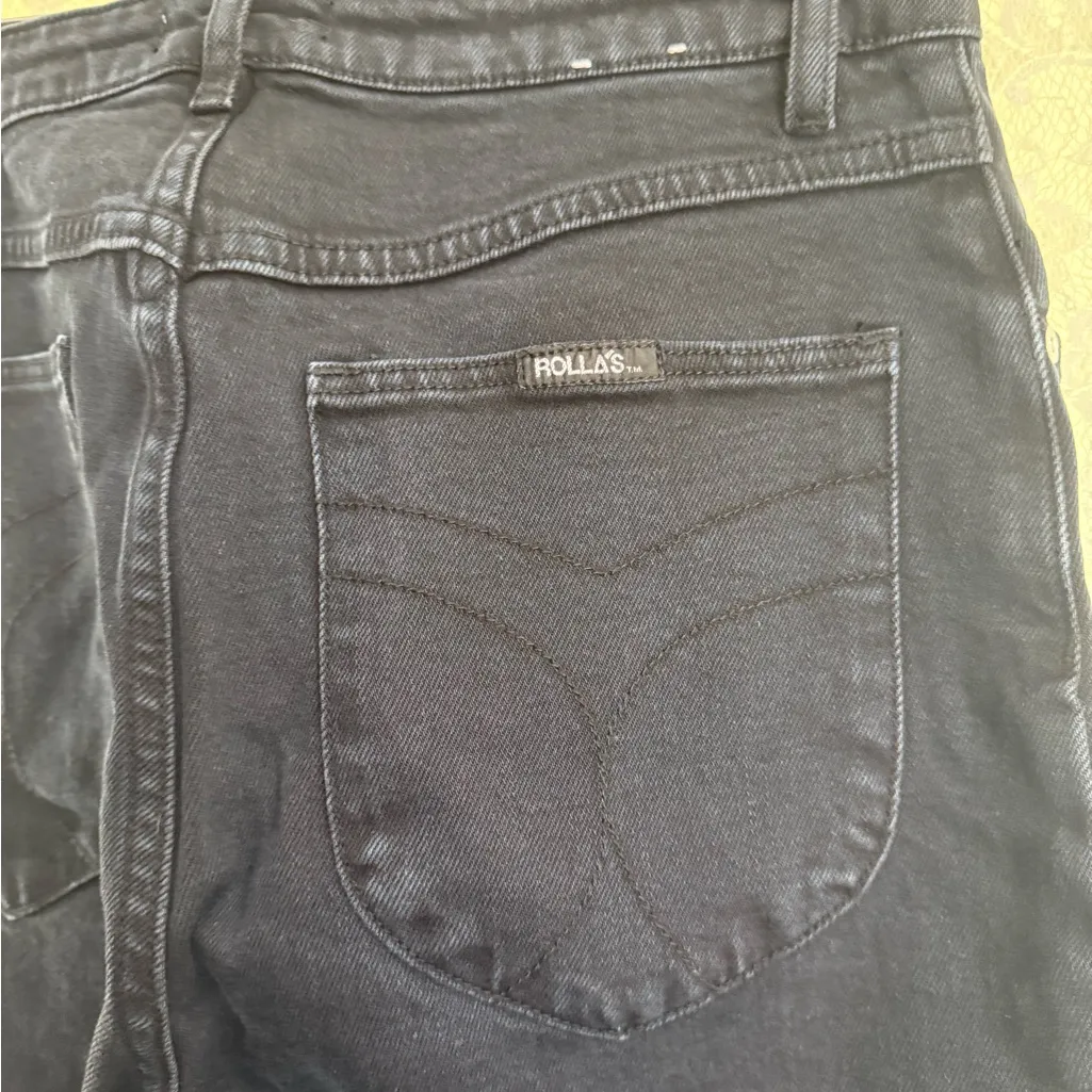ROLLA'S Women's black east coast Flare Jeans sz 29 worn once like new - Image 7