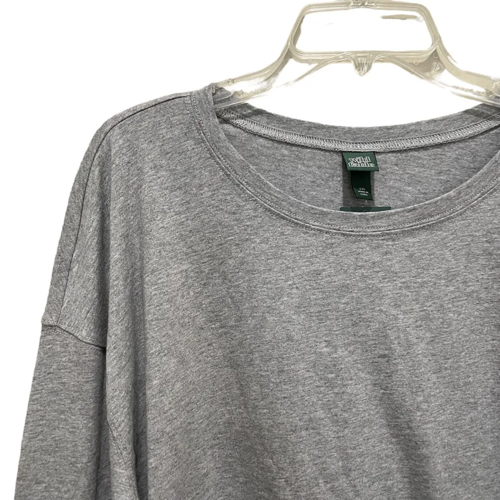 Wild Fable Casual Long Sleeve Top Grey Size XXL - Image 4