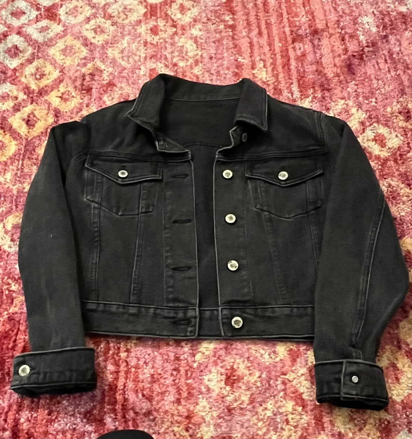 John Galt Black Jean Jacket - Image 2
