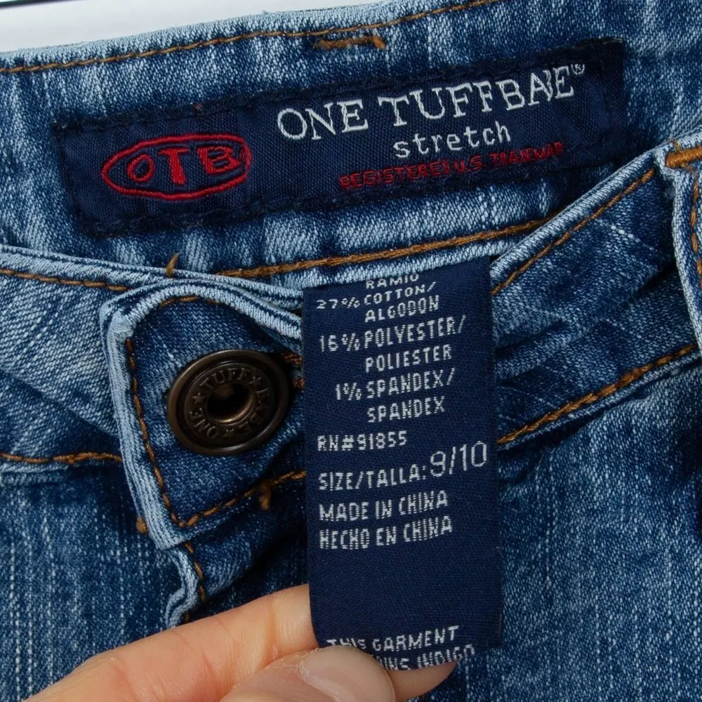 OTB‎ One Tuff Babe Womens Denim Stretch Mini Skirt Size 9/10 Western Cowgirl Blue - Image 3