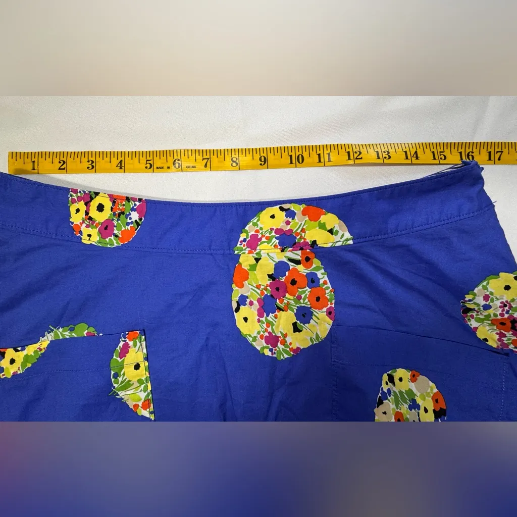 Anthropologie Conversations Floral Polka Dot A-Line Skirt Size 12 - Image 7