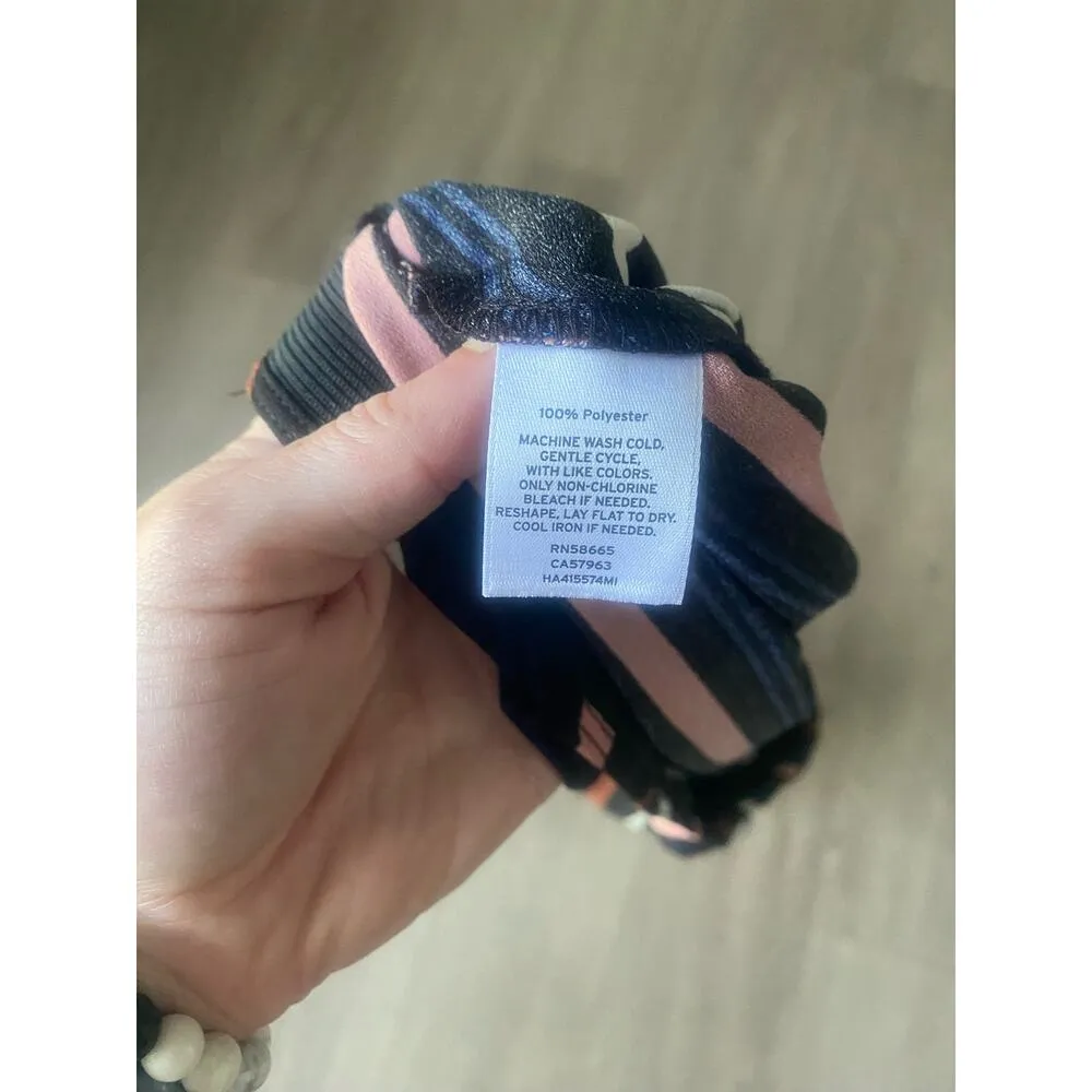 NWT Halogen Black Barbara‎ Striped Midi Skirt Size Medium - Image 5