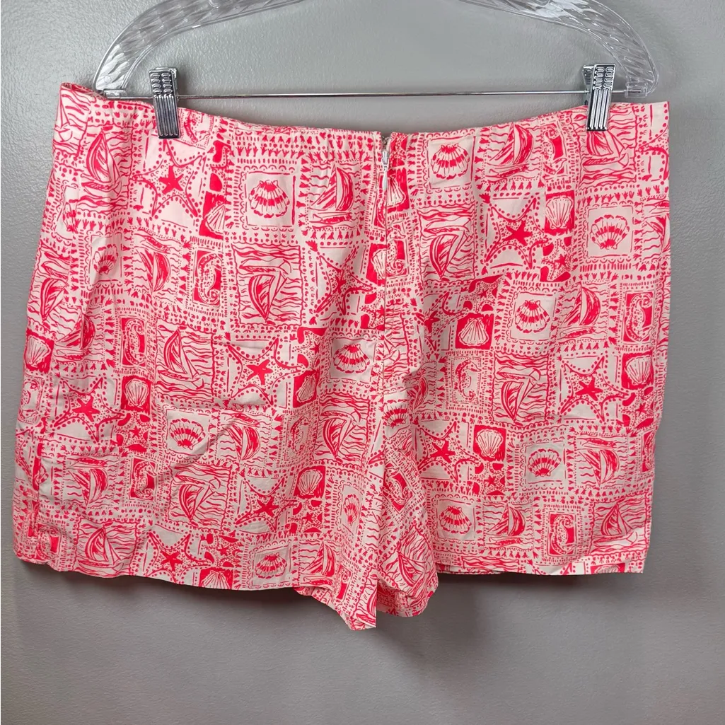 Lilly Pulitzer Women's Alicent Mini Skort Seaside Harbour Mizner‎ Red Size 16 - Image 3
