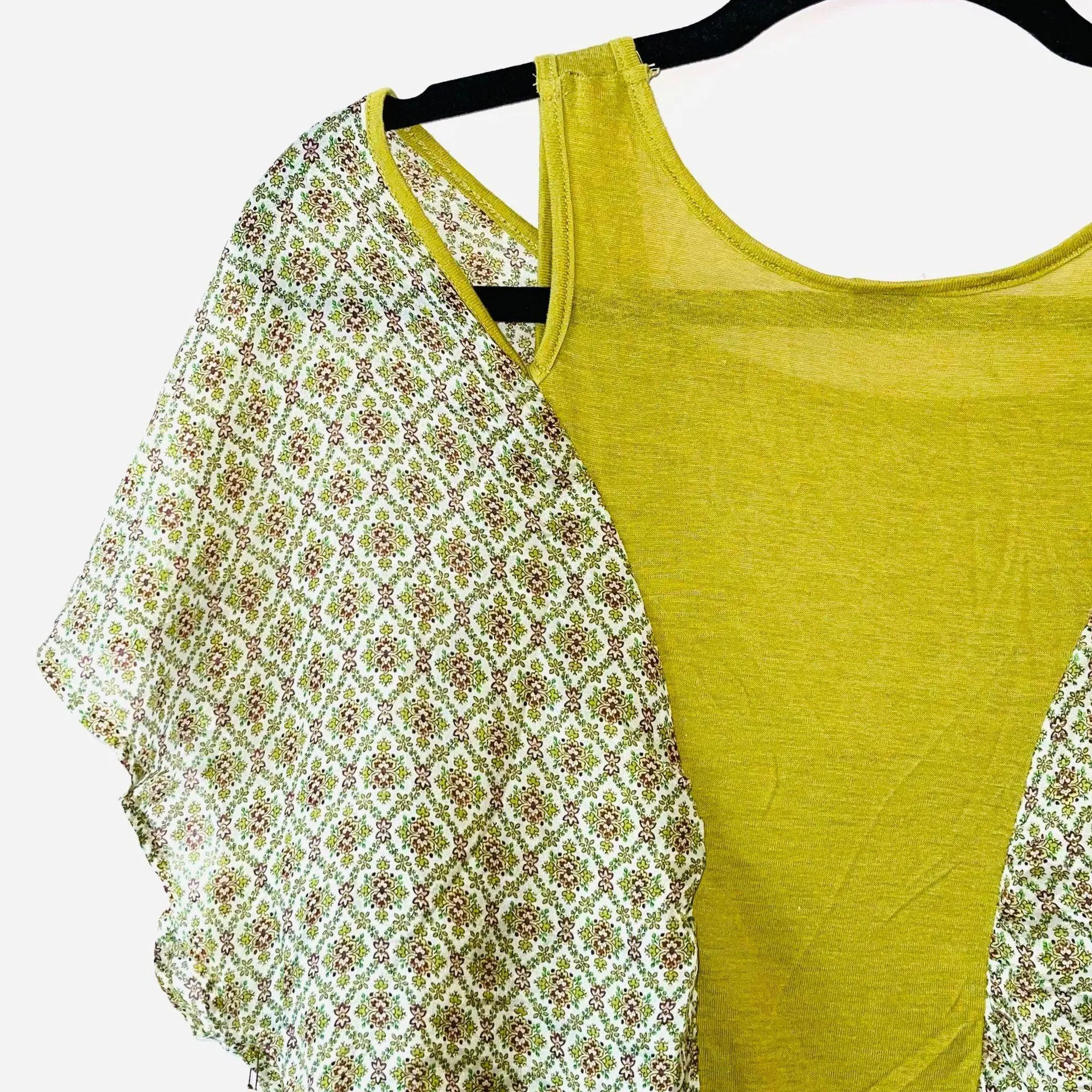 NWT three dots Green Silk Blouse - Image 3