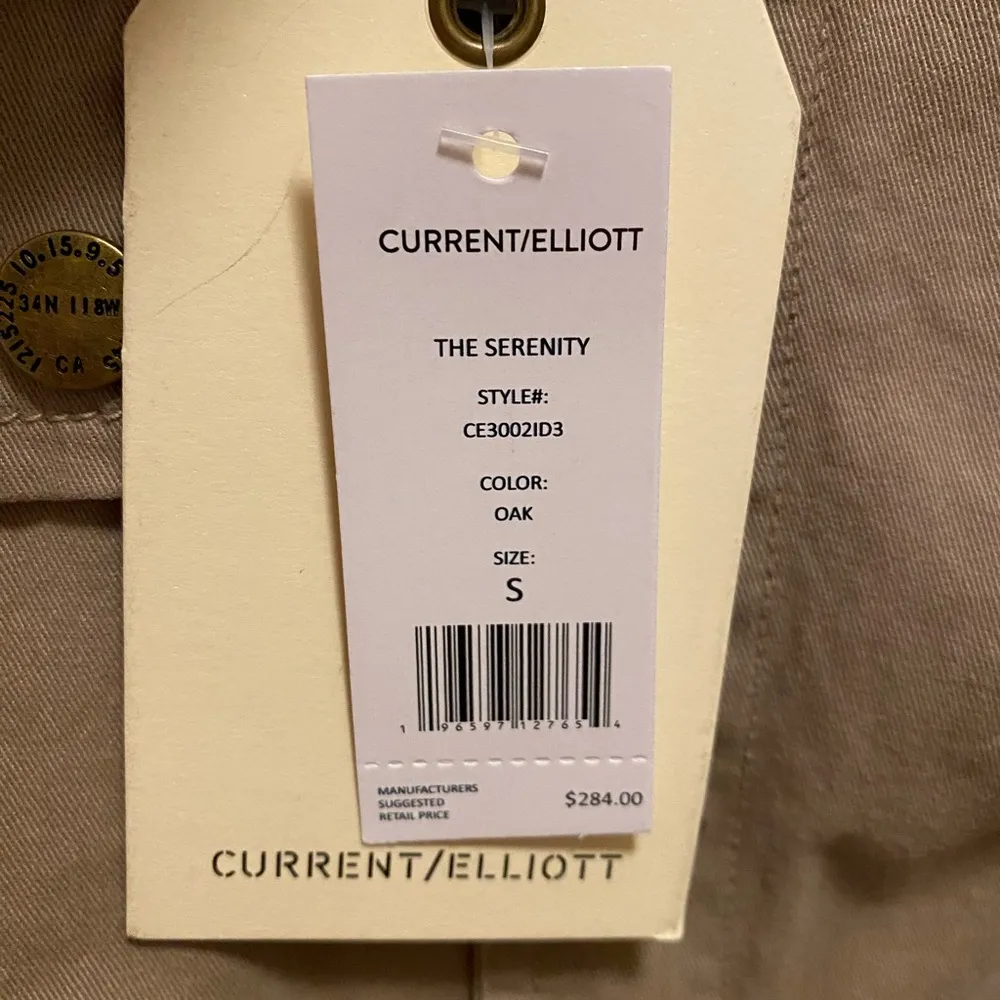 CURRENT/ELLIOTT The Serenity Short Sleeve Romper Size S In Oak New With Tag - Image 12